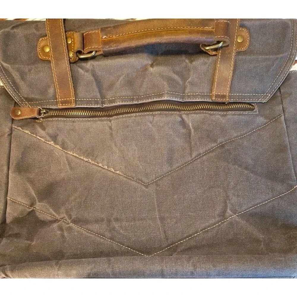 Canvas Shoulder Crossbody Bag Satchel 15.6